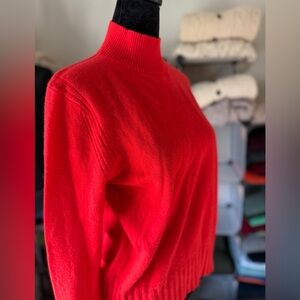 J. Crew Red Turtleneck Sweater